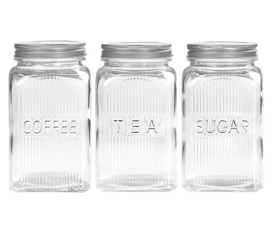 Danny Home Glass Storage Jars 3Pcs