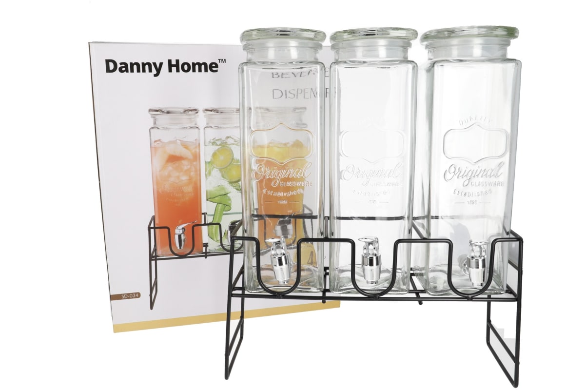 Danny Home Glass Beverage Dispensers 3Pcs