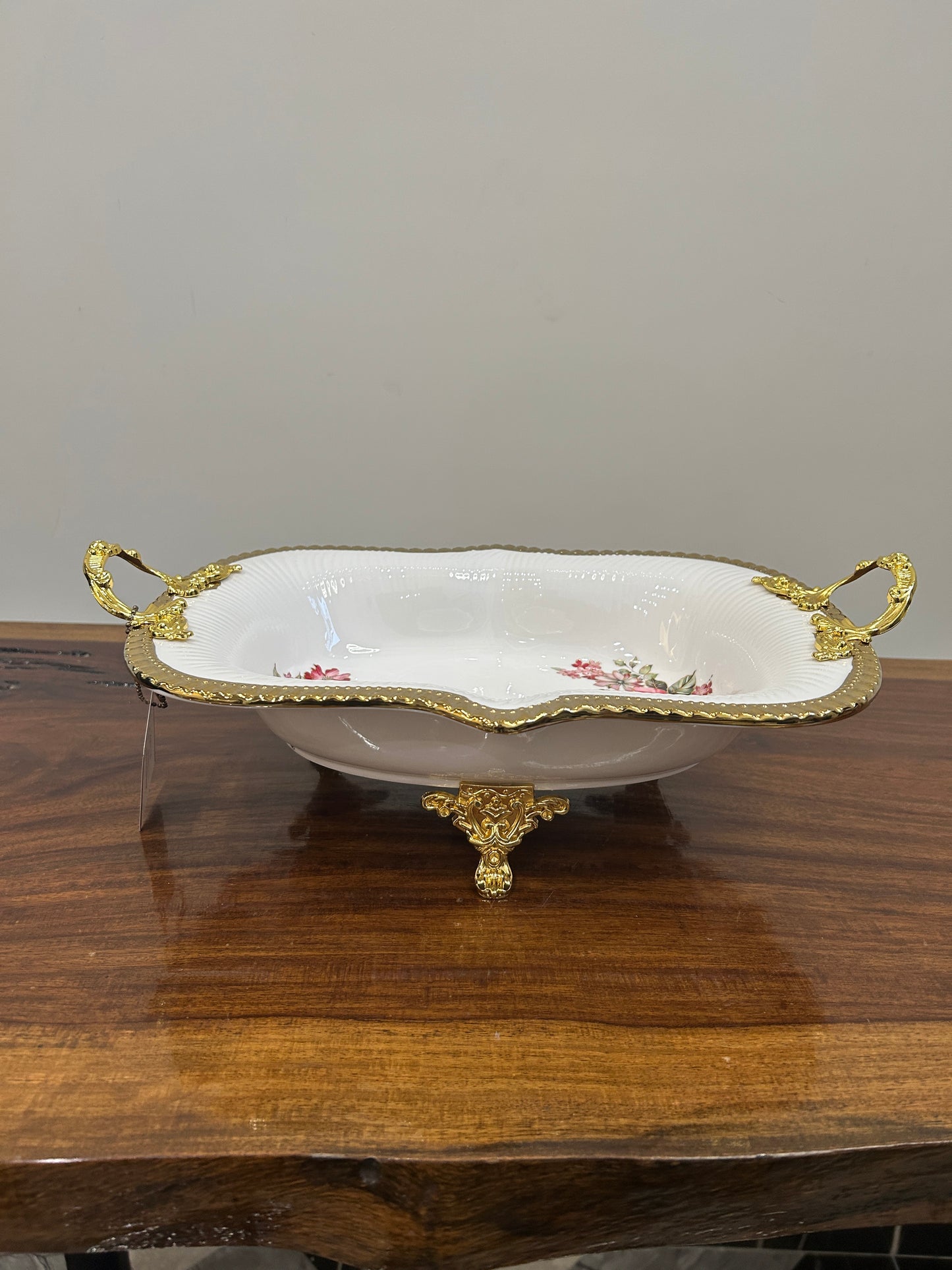 Angela Pink Rose Porcelain Dish 1Pcs