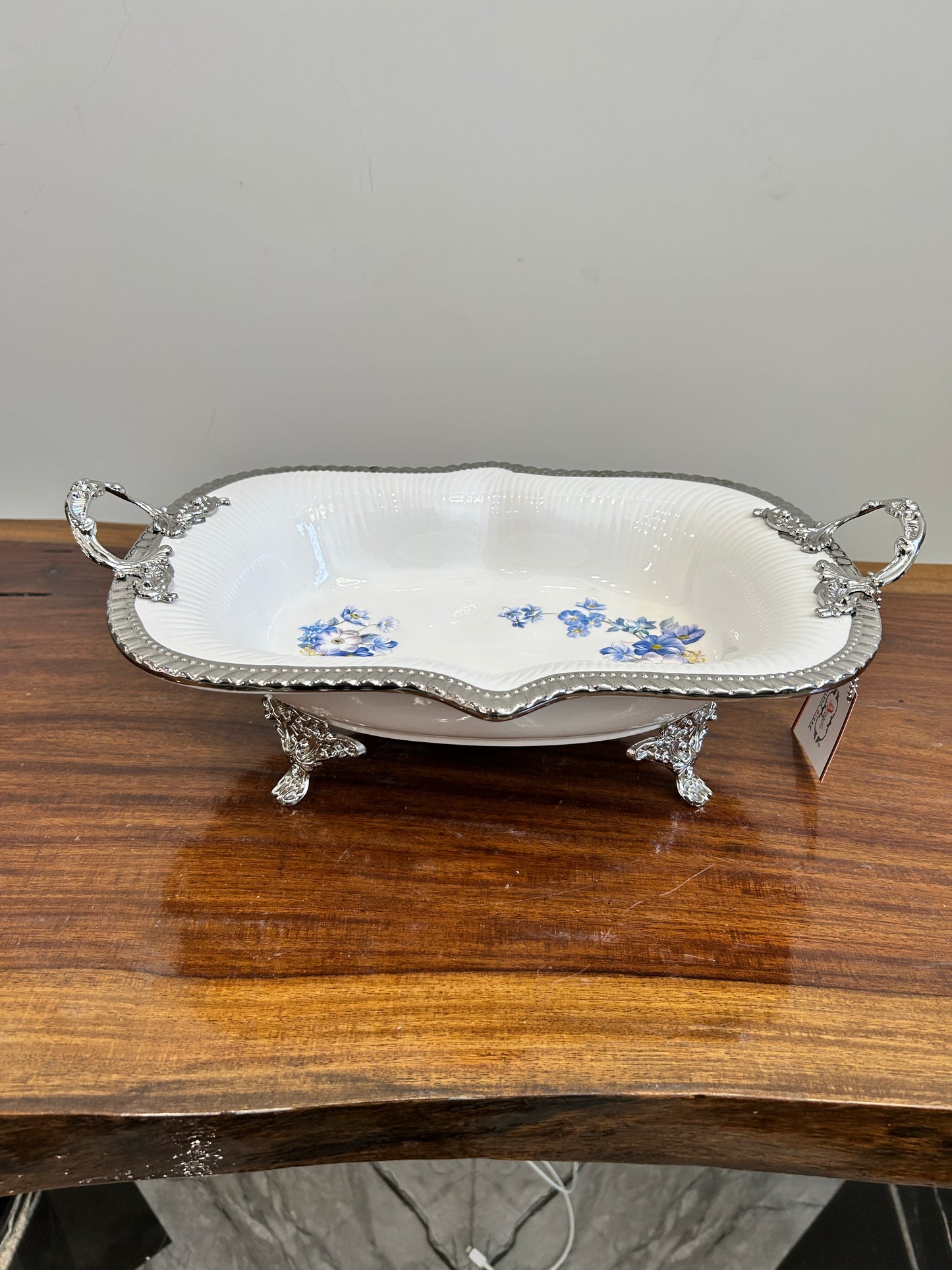 Angela Blue Rose Dish 1Pcs