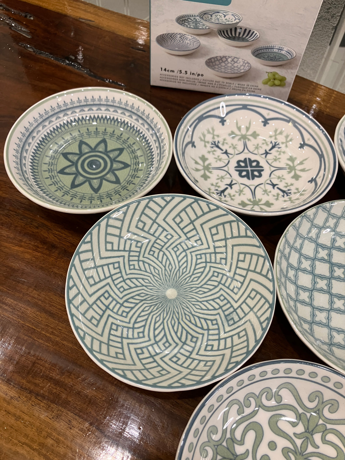 Danny Home Sea Green Mini Rice Plate 6Pcs