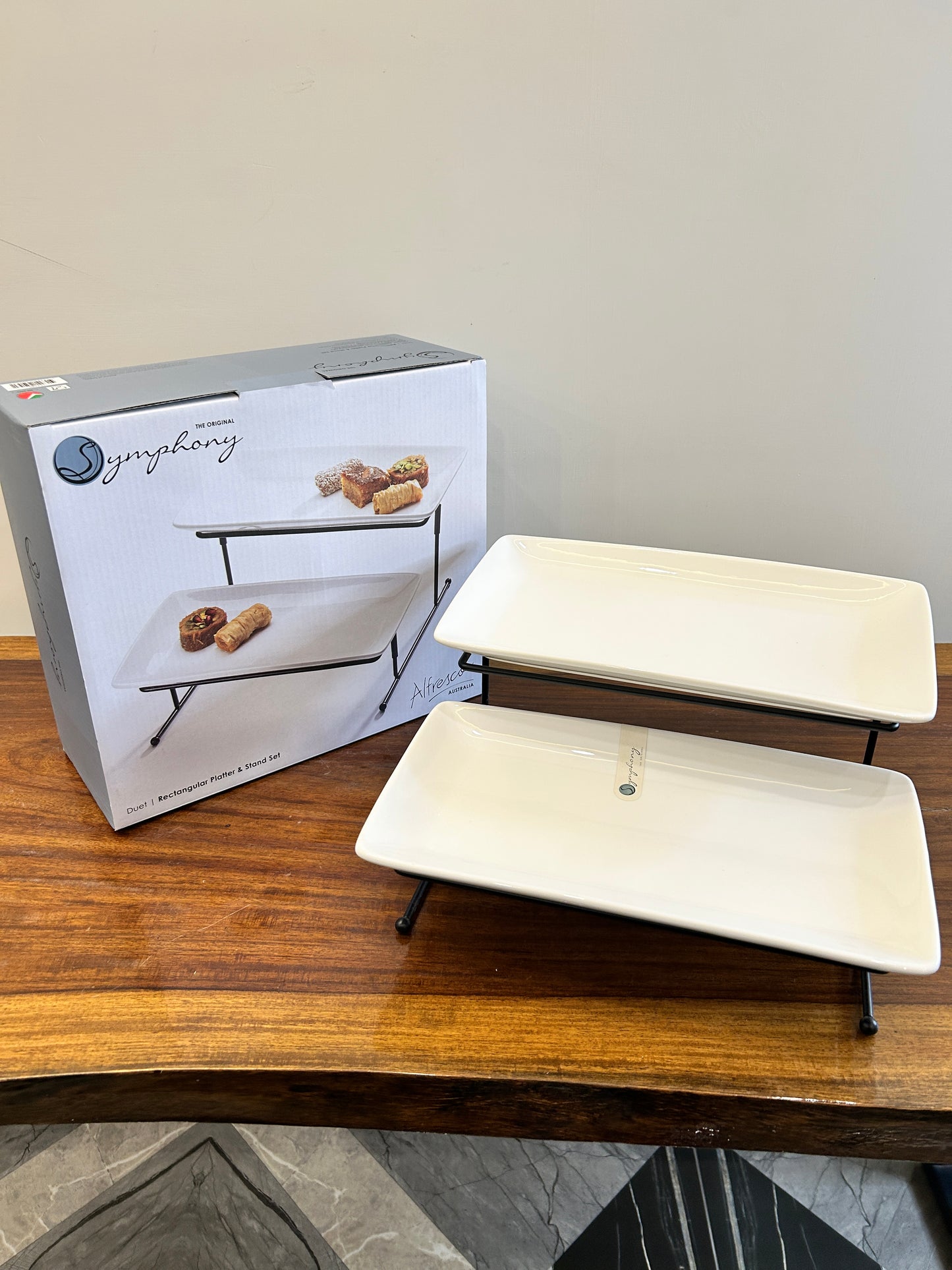 Symphony 2Tier Rectangular Platter