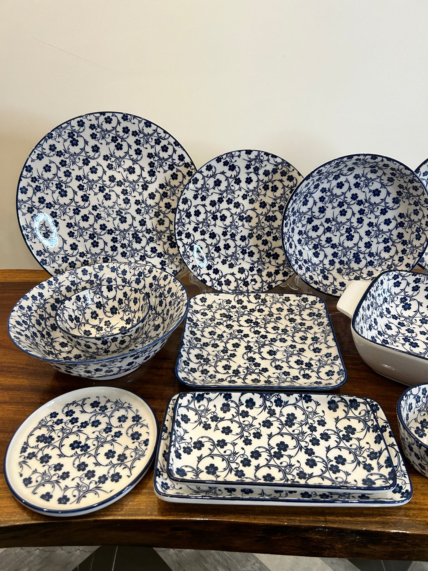 Danny Home Navy Blue Floral Series