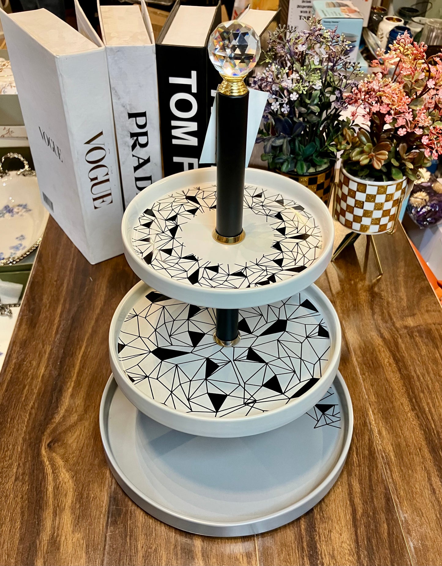 Ceramic 3Tier Platter 1Pcs