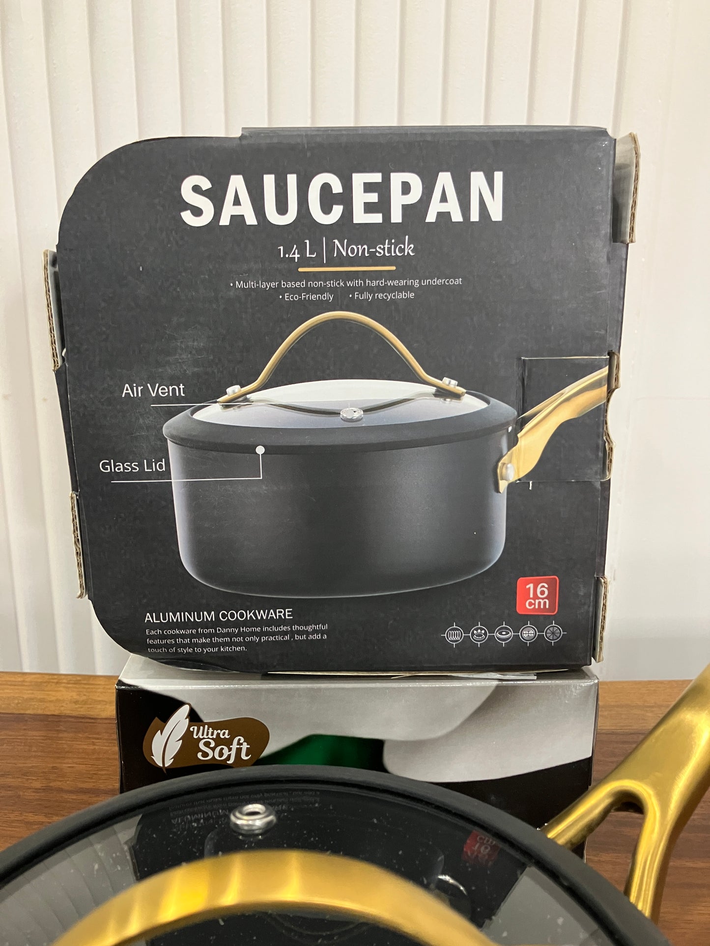 Danny Home Aluminium Non-Stick Sauce Pan 1.4L