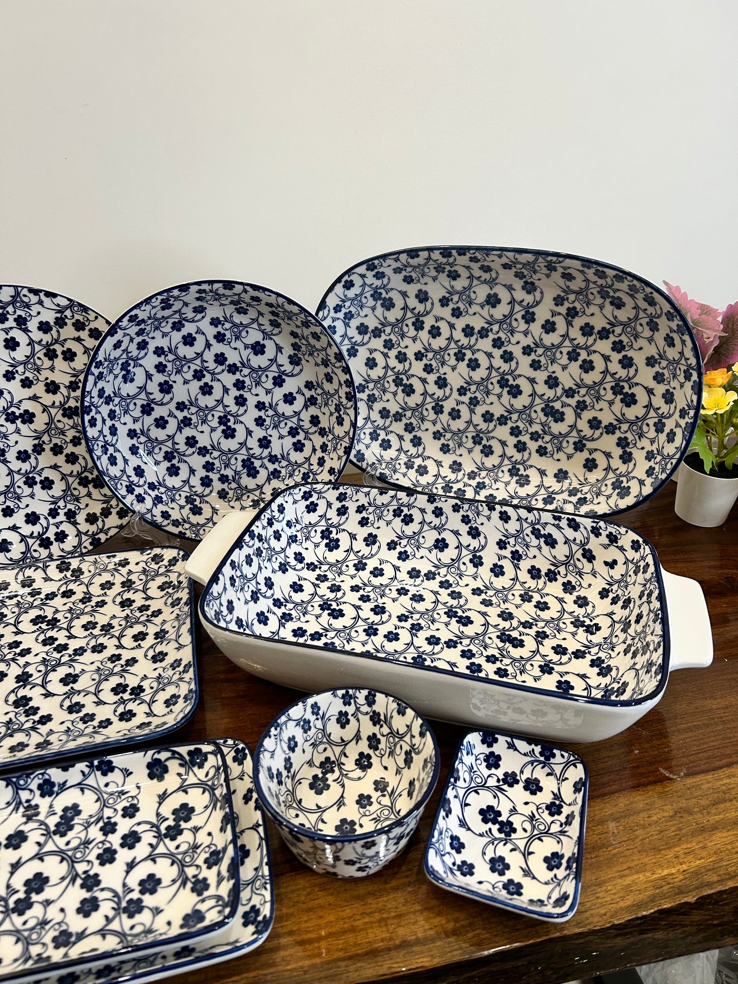 Danny Home Navy Blue Floral Series