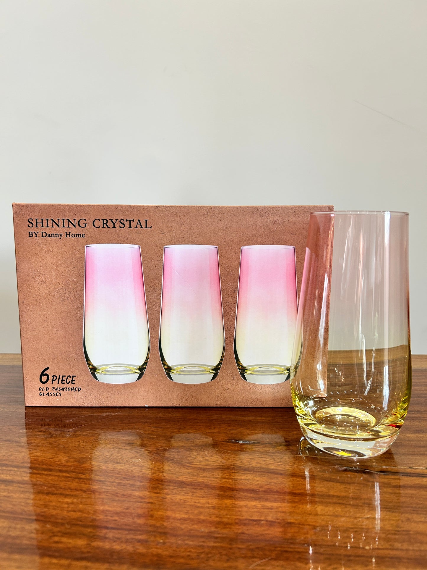 Danny Home Shining Crystal Glass 6Pcs (550ml)