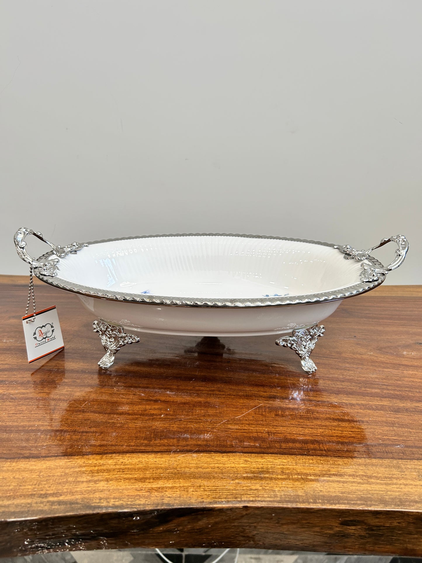 Angela Blue Rose Dish 1Pcs