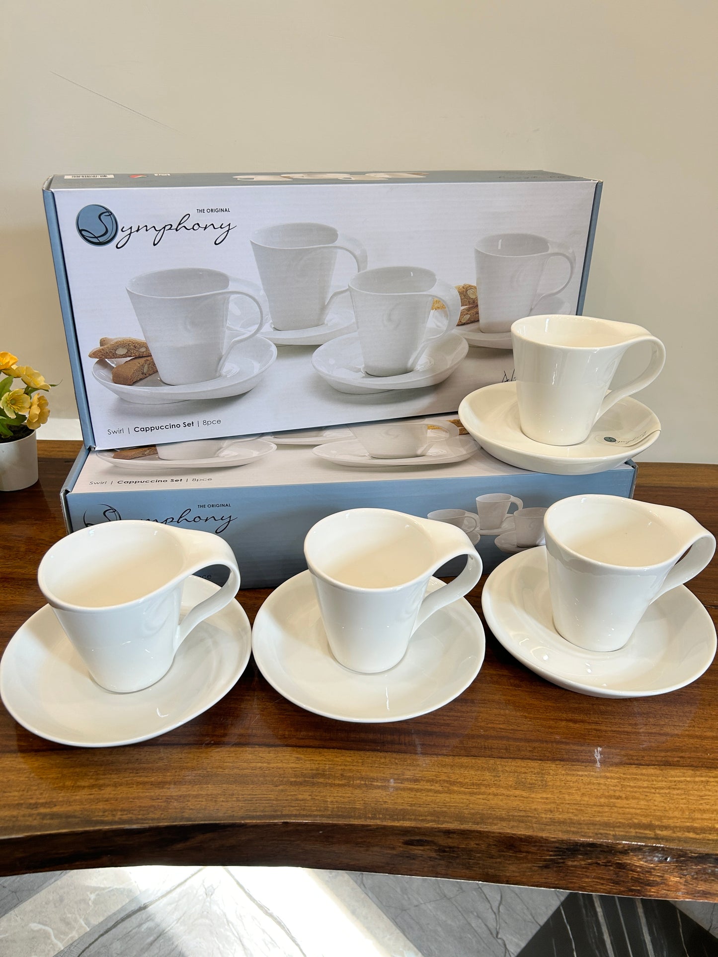 Symphony Cup Saucer Box 4Pcs