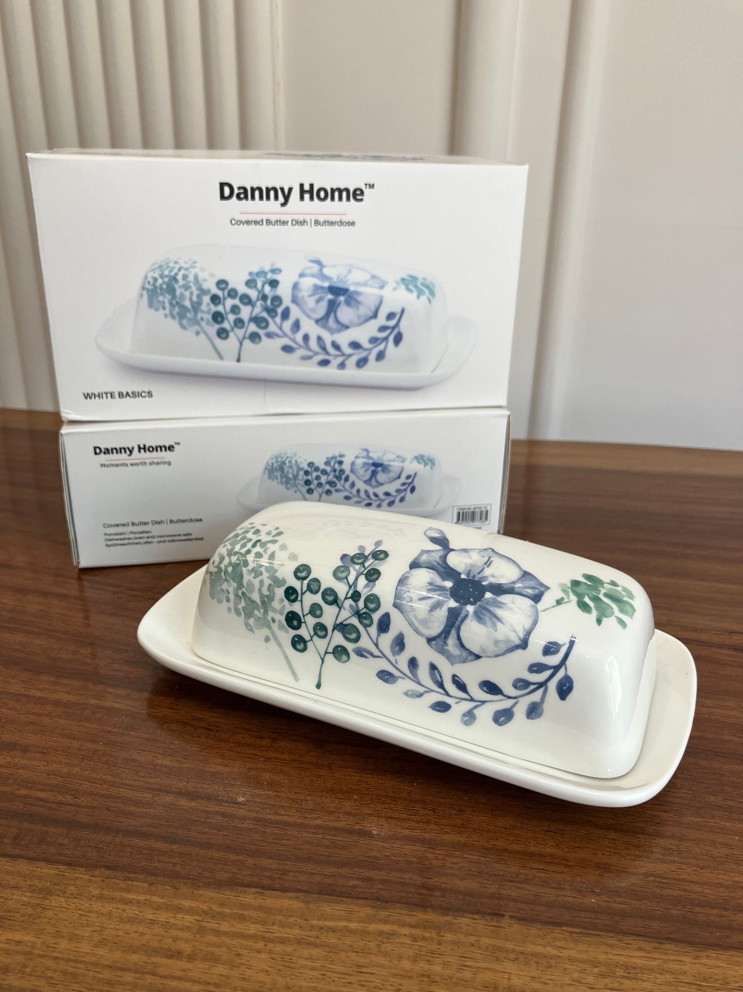 Danny Home Butter Dish Floral 1Pcs
