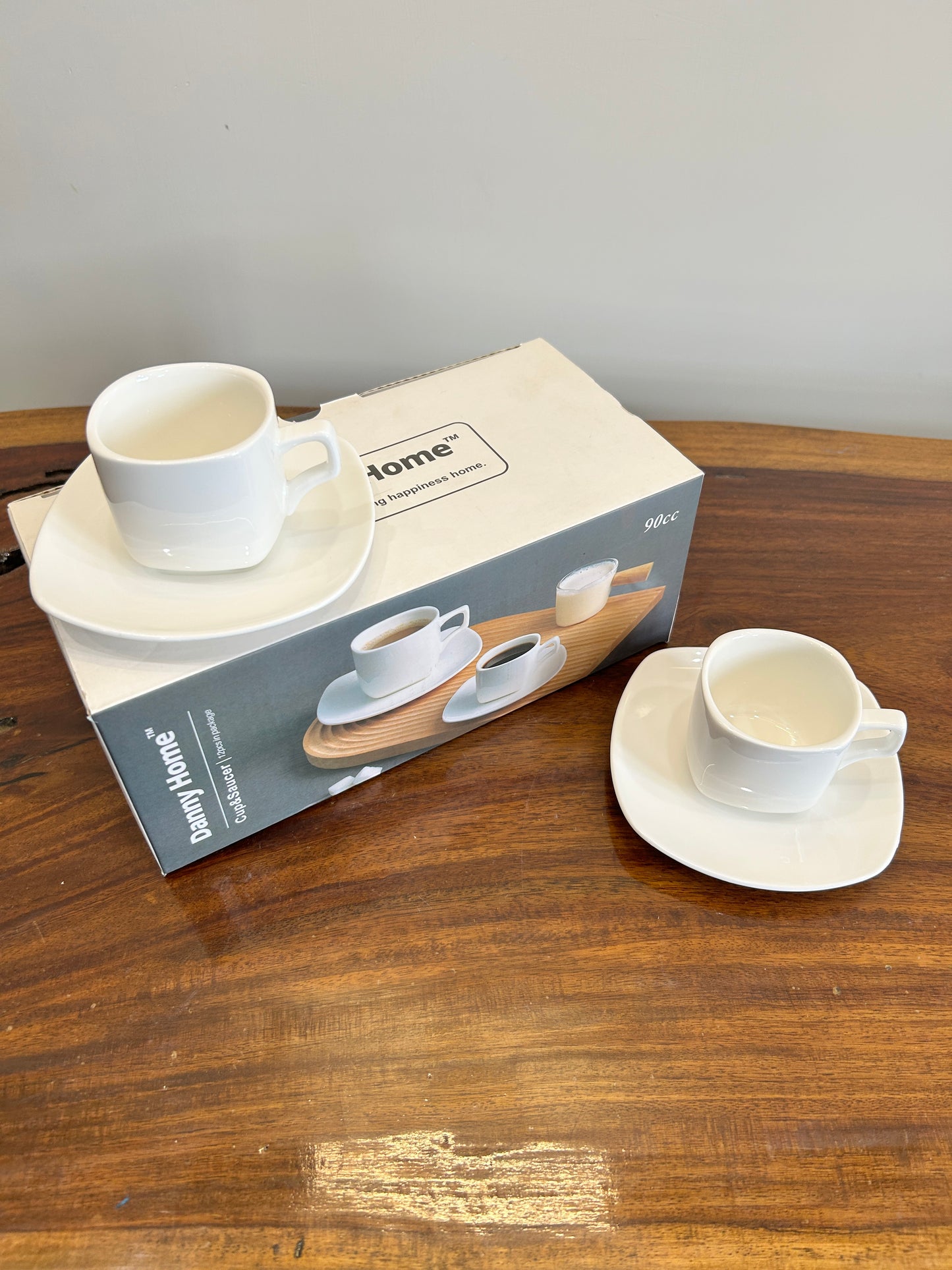 Danny Home Espresso Cup & Saucer 6Pcs