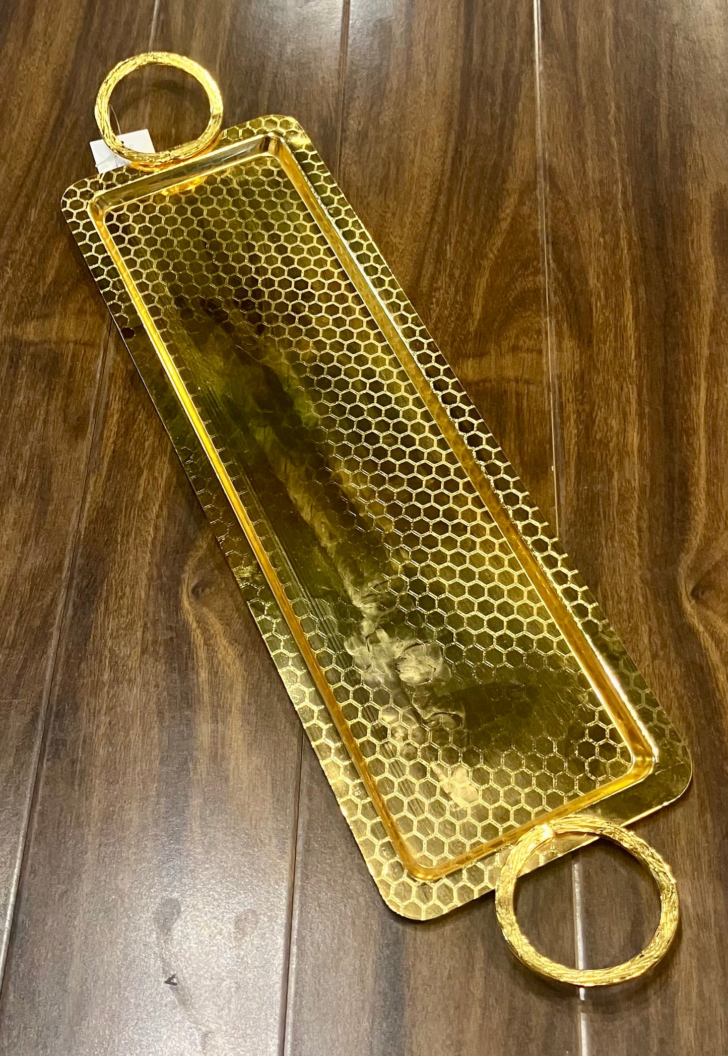 Golden Serving Platter Stainless Steel 1(Pcs)