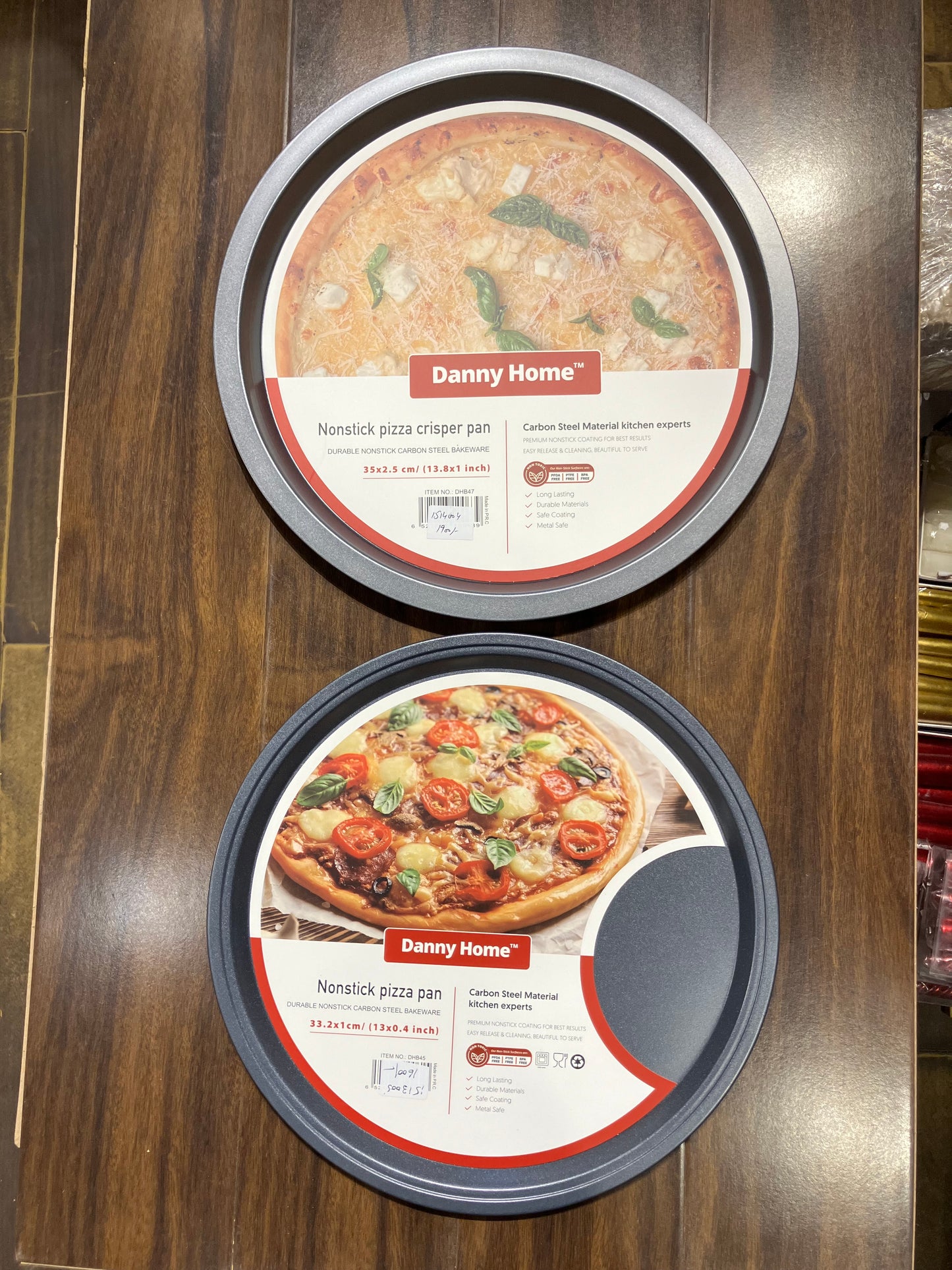 Danny Home Small Non-Stick Pizza Crisper Pan (1Pcs)