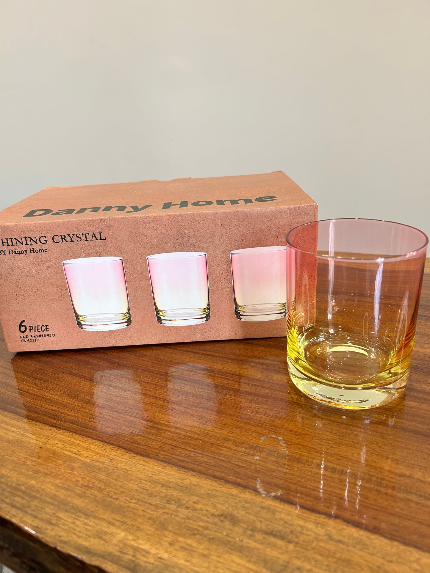 Danny Home Shining Crystal Glass 6Pcs (410ml)