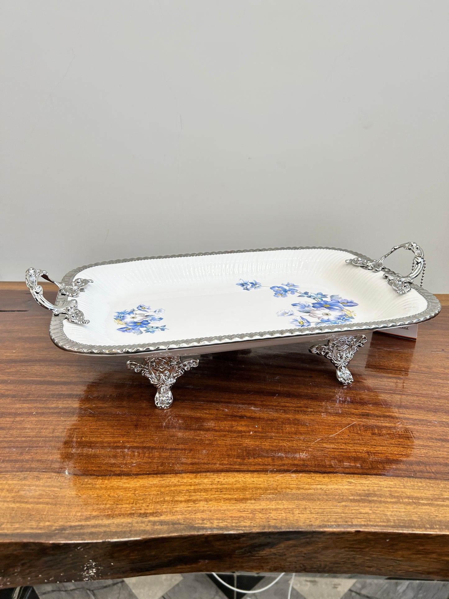 Angela Blue Rose Dish 1Pcs