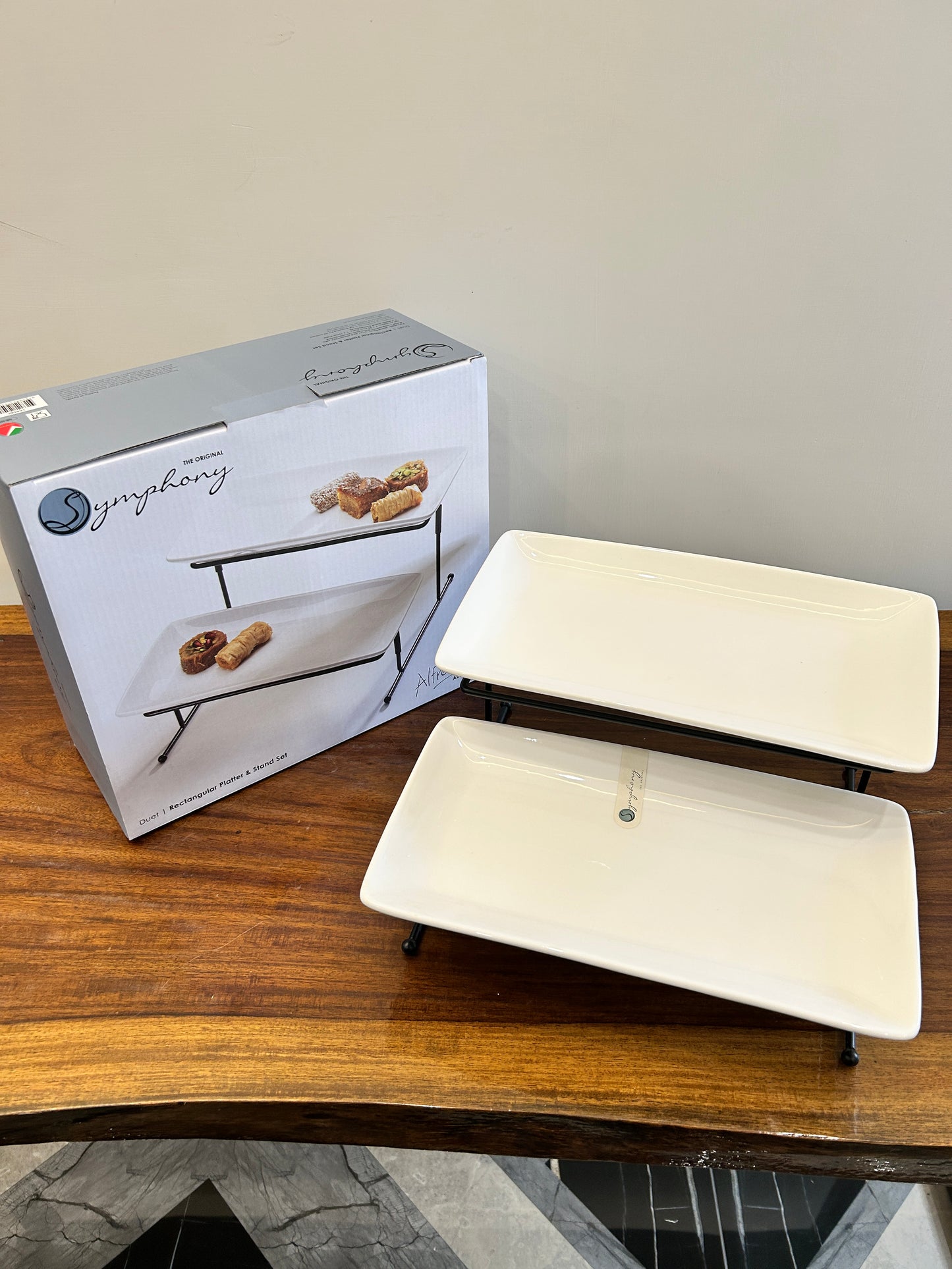 Symphony 2Tier Rectangular Platter