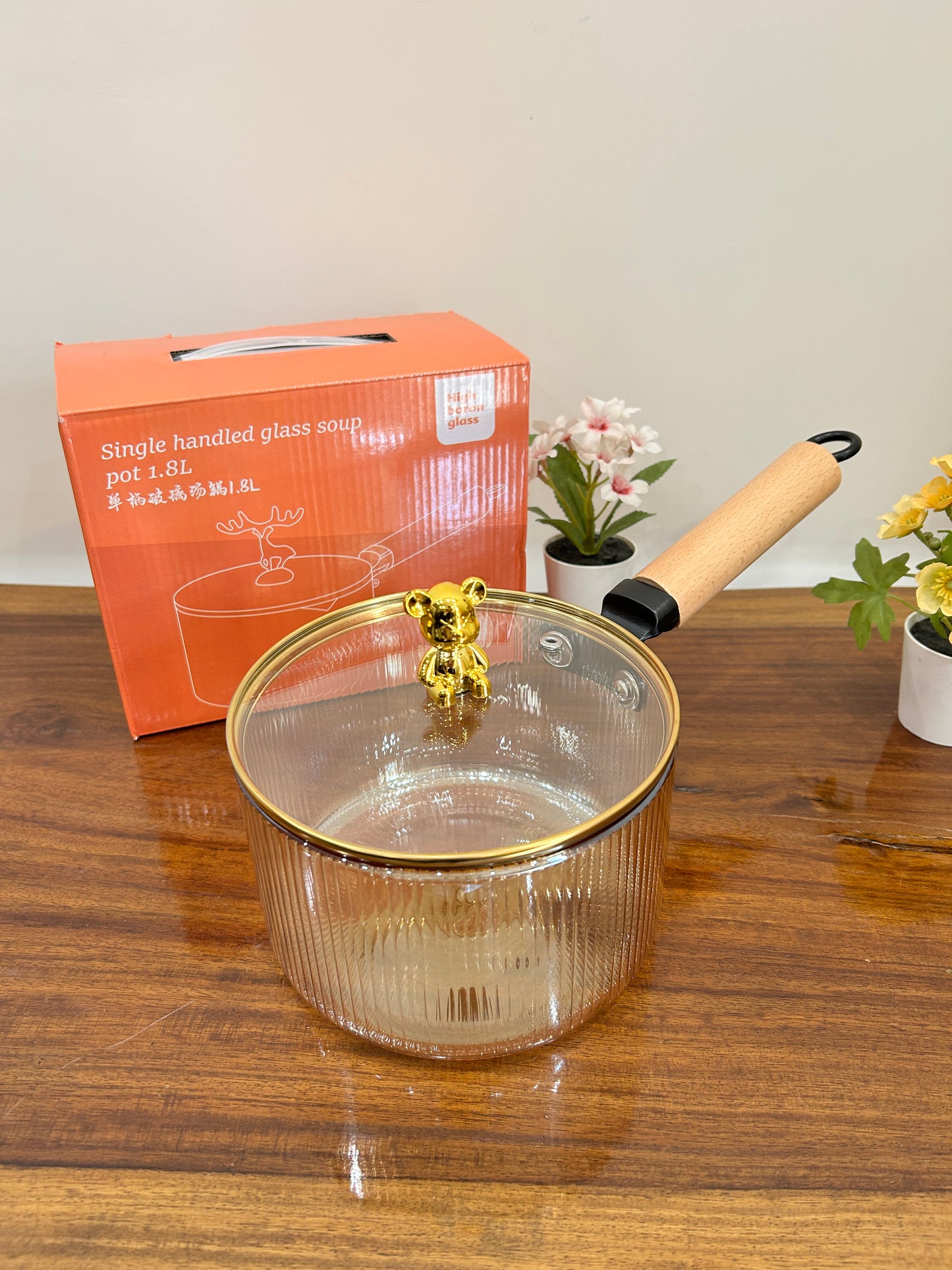 Glass Sauce Pan 16cm