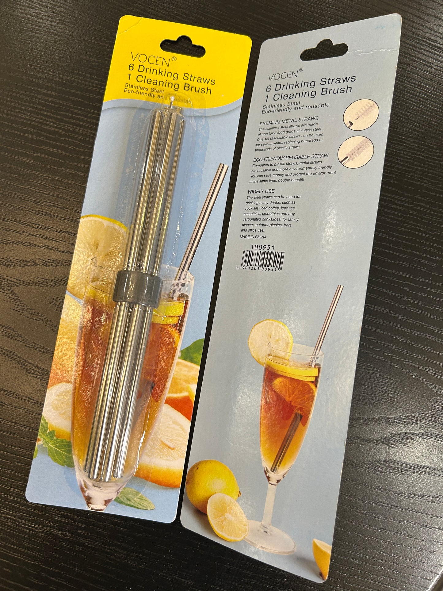 Vocen Stainless Steel Straw 7Pcs
