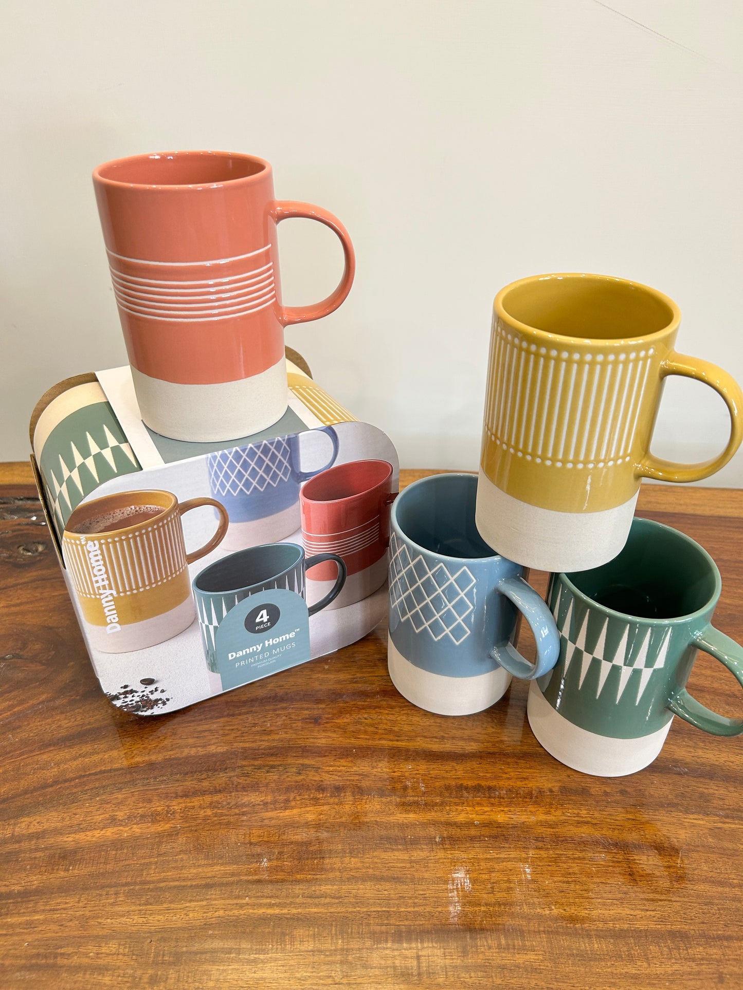 Danny Home Cylinder Mugs 4Pcs