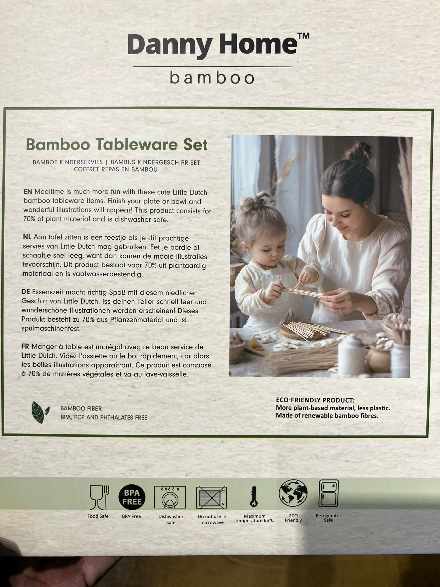 Danny Home Kids Bamboo Tableware 3Pcs