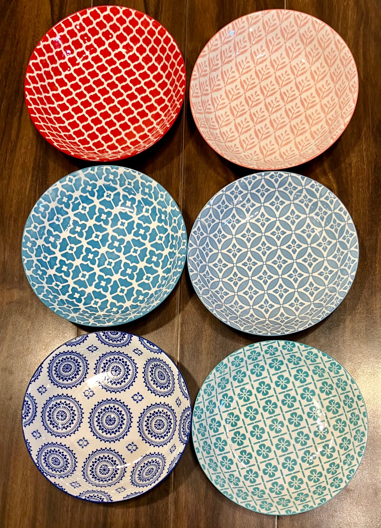 Danny Home Multicolour Deep Plate (6Pcs)