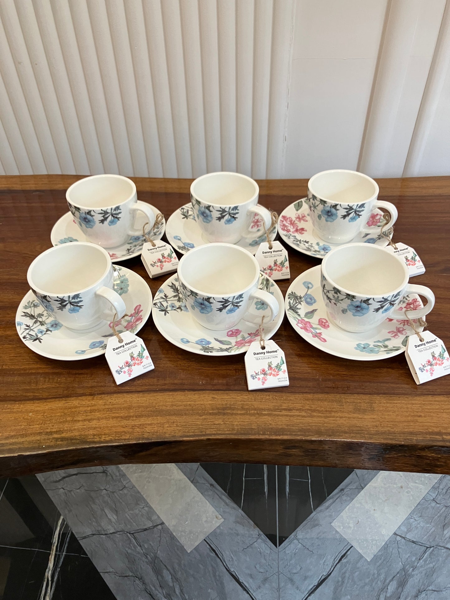 Danny Home Cup Saucer Set 6Pcs