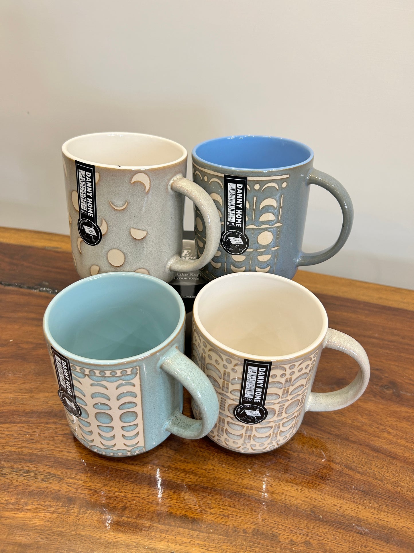 Danny Home Calligraphy Mugs 4Pcs