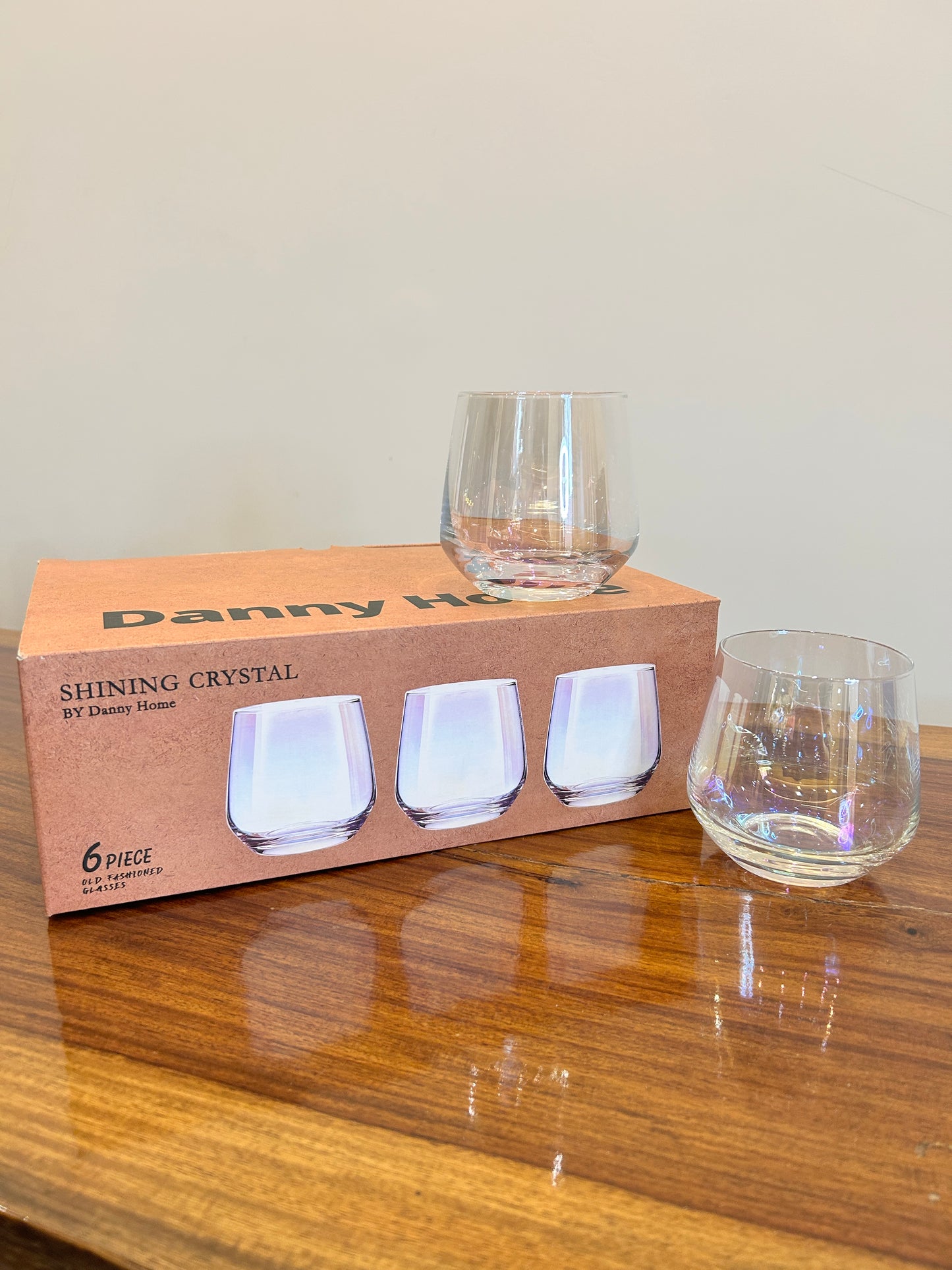 Danny Home Rainbow Glass 6Pcs (360ml)