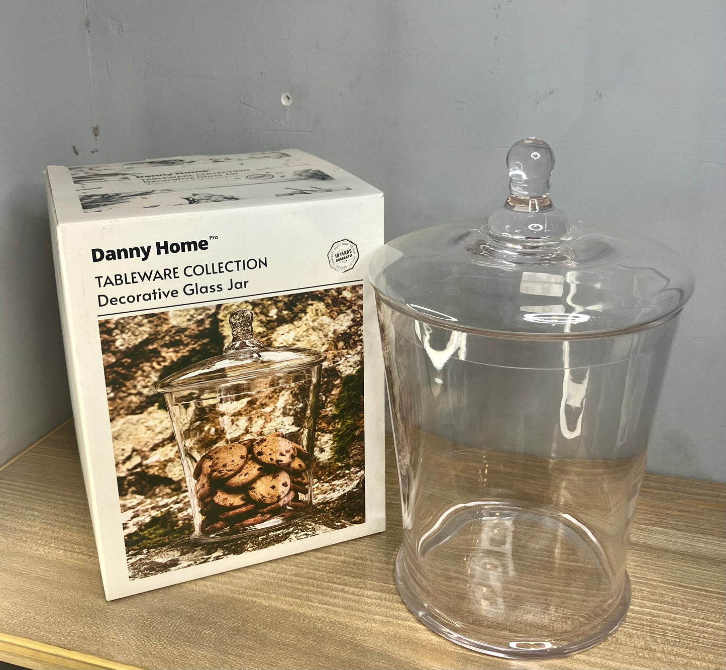 Danny Home Decorative Glass Jar (1Pcs)