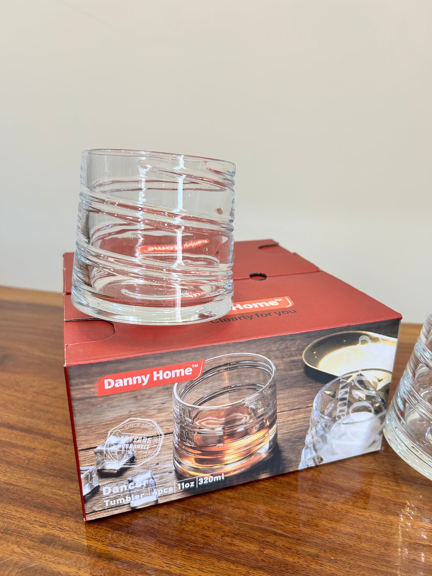 Danny Home Revolving Dancer Glasses 4Pcs (320ml)