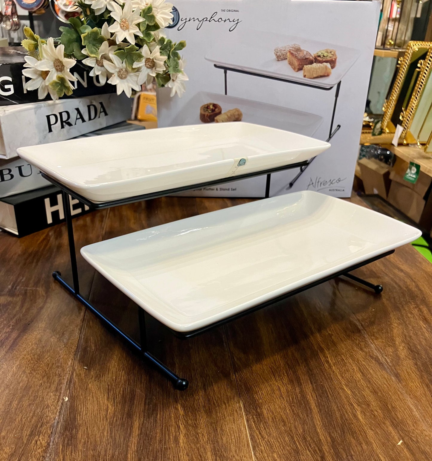 Symphony 2Tier Rectangular Platter