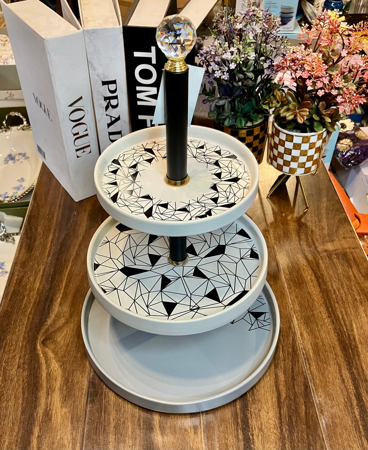 Ceramic 3Tier Platter 1Pcs