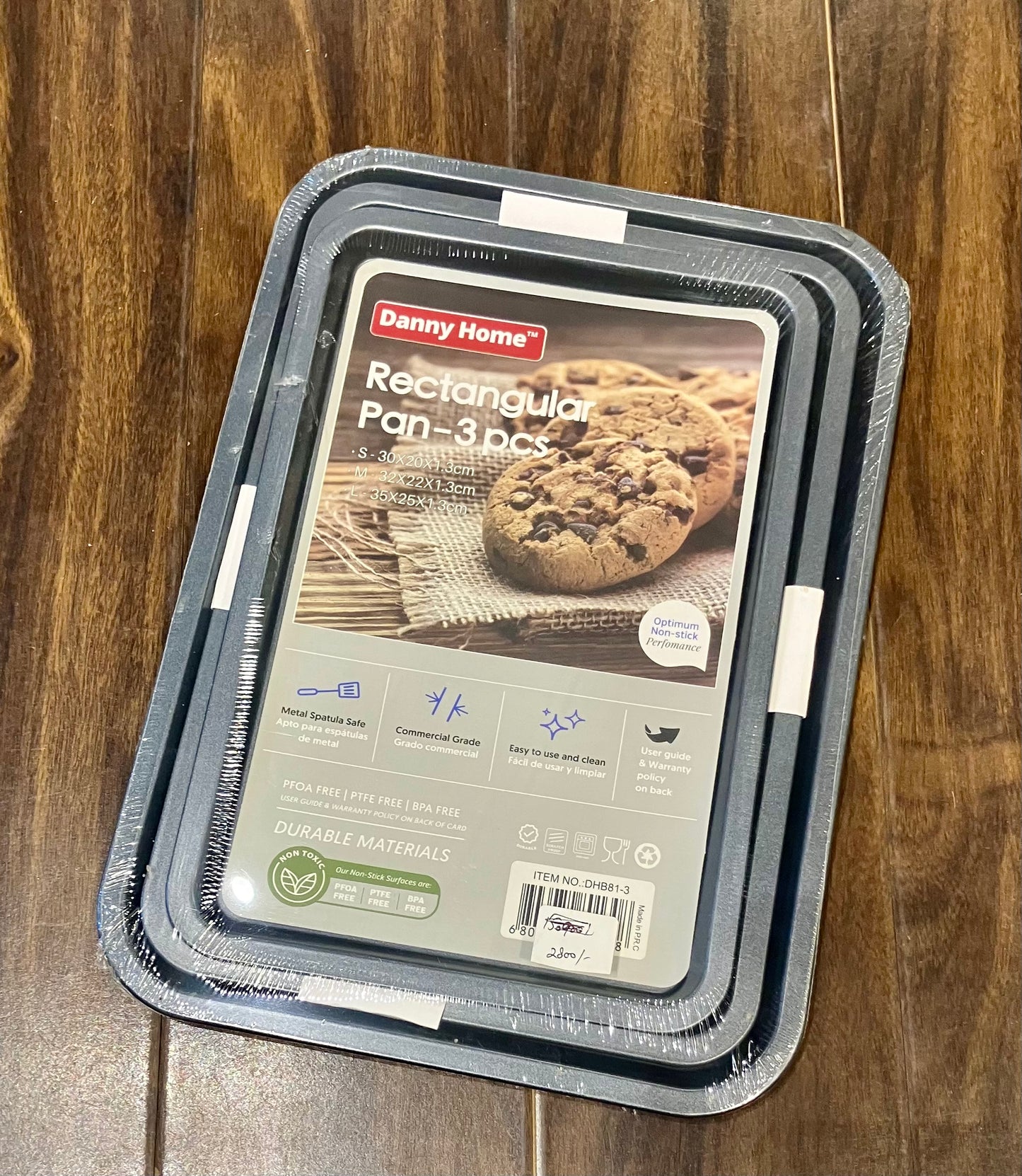Danny Home Rectangular Pan 3Pcs