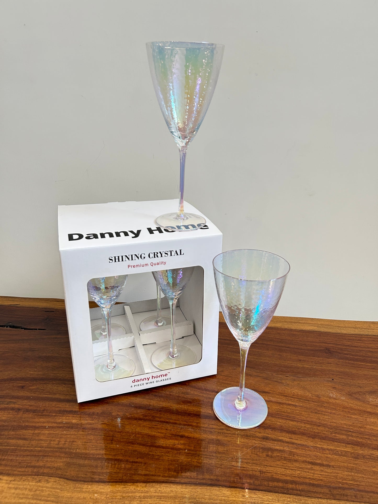 Danny Home Rainbow Wine Glass 4Pcs (420ml)
