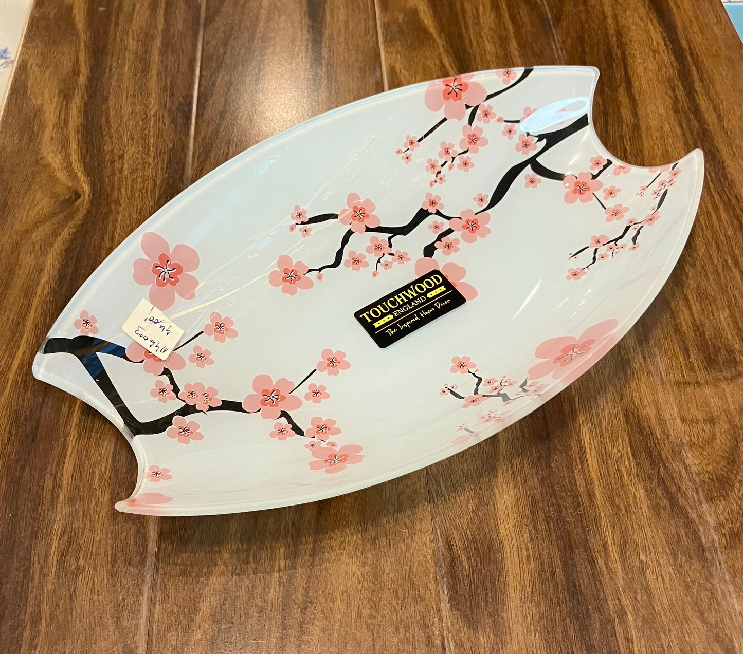 Touch Wood Glass Platter 1Pcs