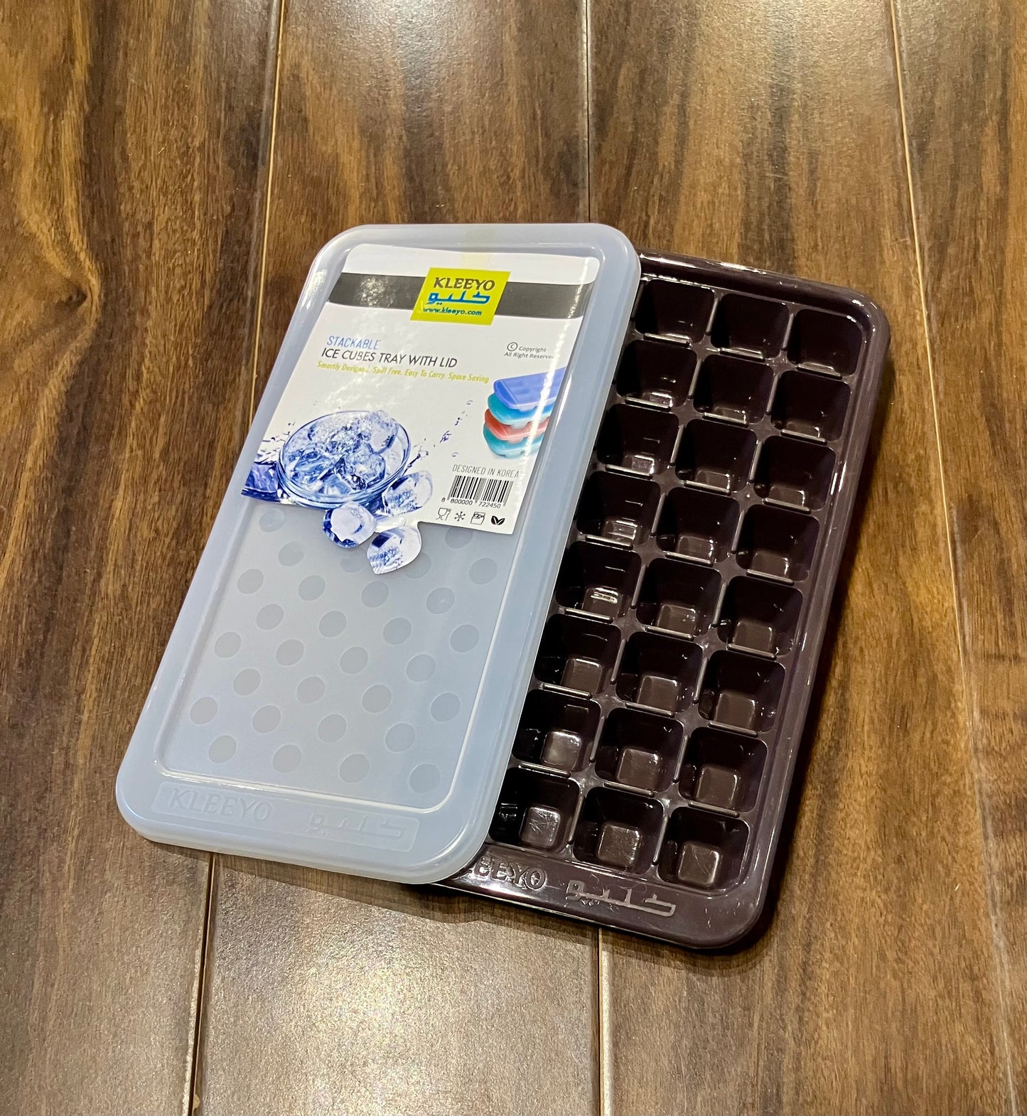 Kleeyo Ice-Cubes Tray With Lid 1Pcs