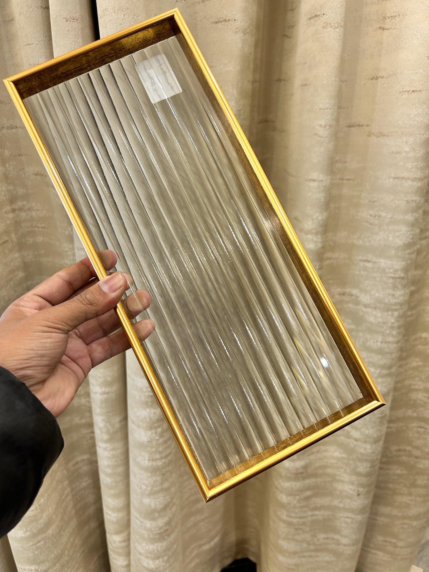 Golden Acrylic Tray Lines 1Pcs