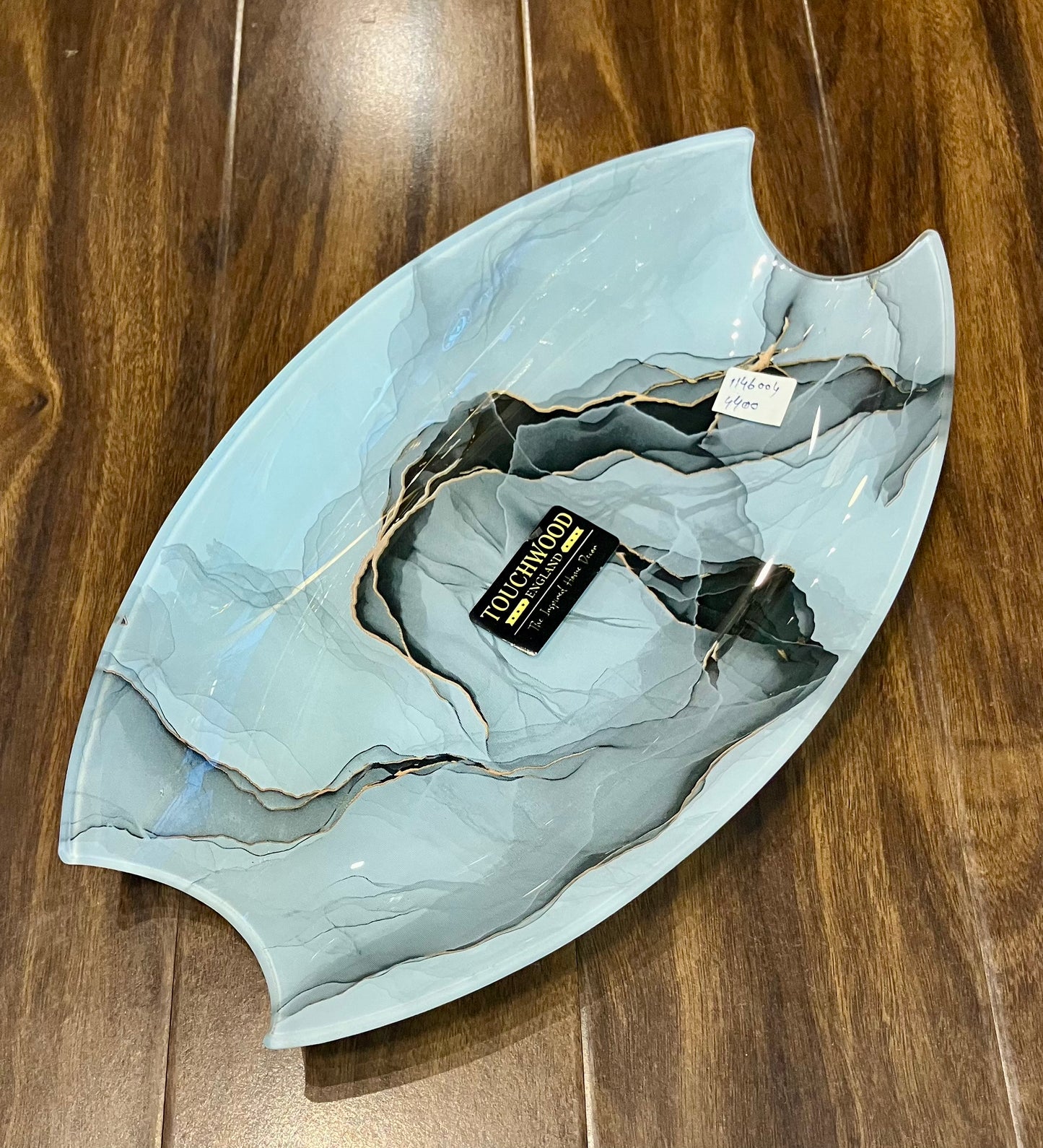 Touch Wood Glass Platter 1Pcs