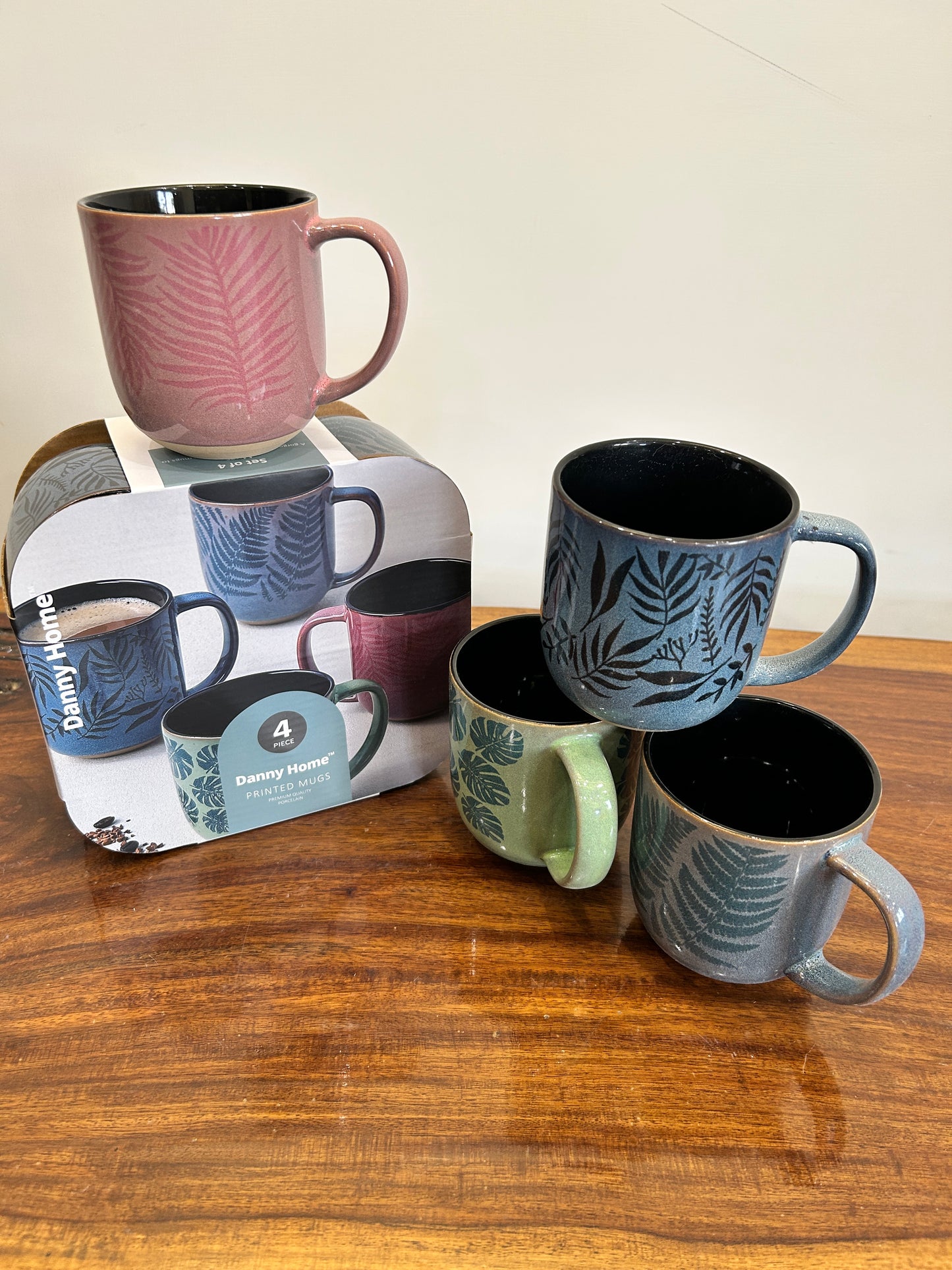Danny Home Multi Mugs 4Pcs