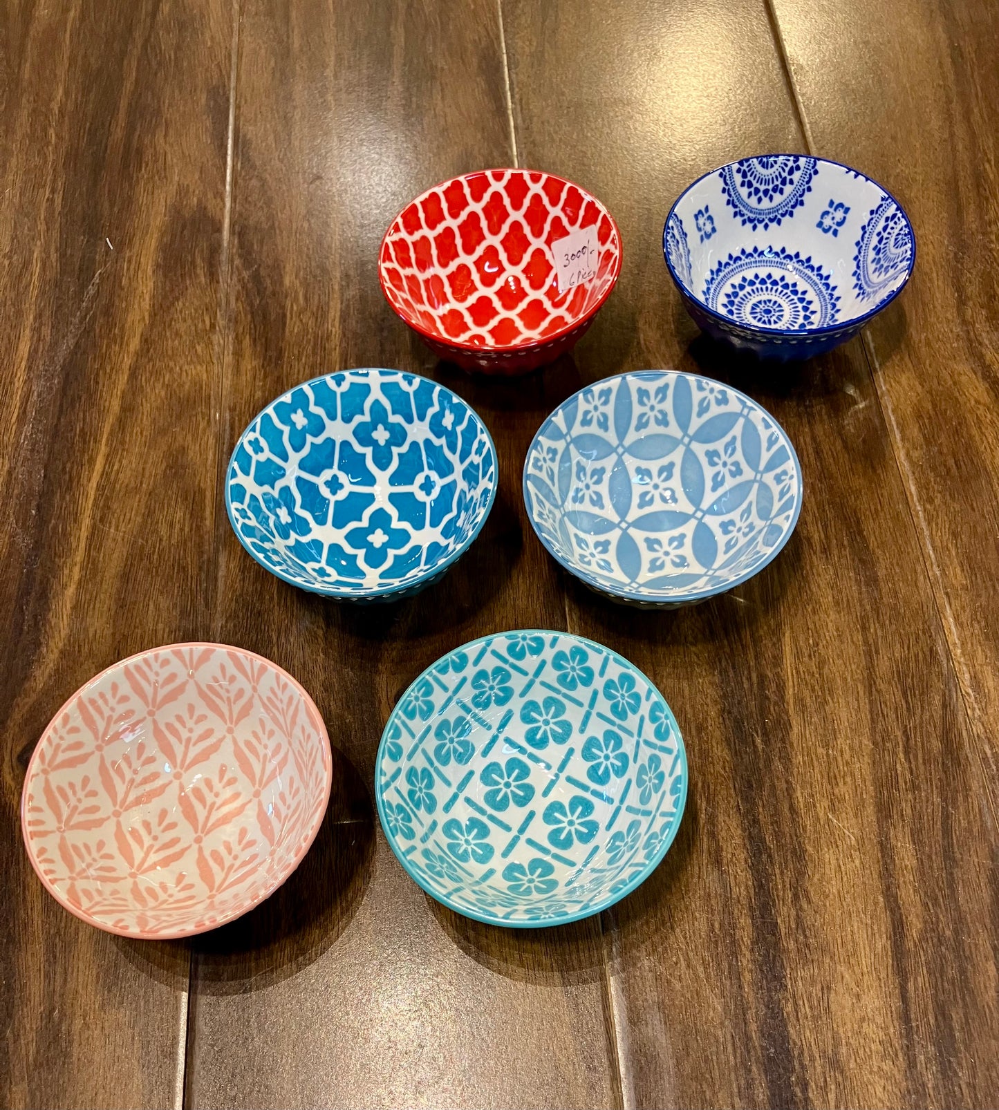 Danny Home Multicolour Porcelain Bowls (6Pcs)