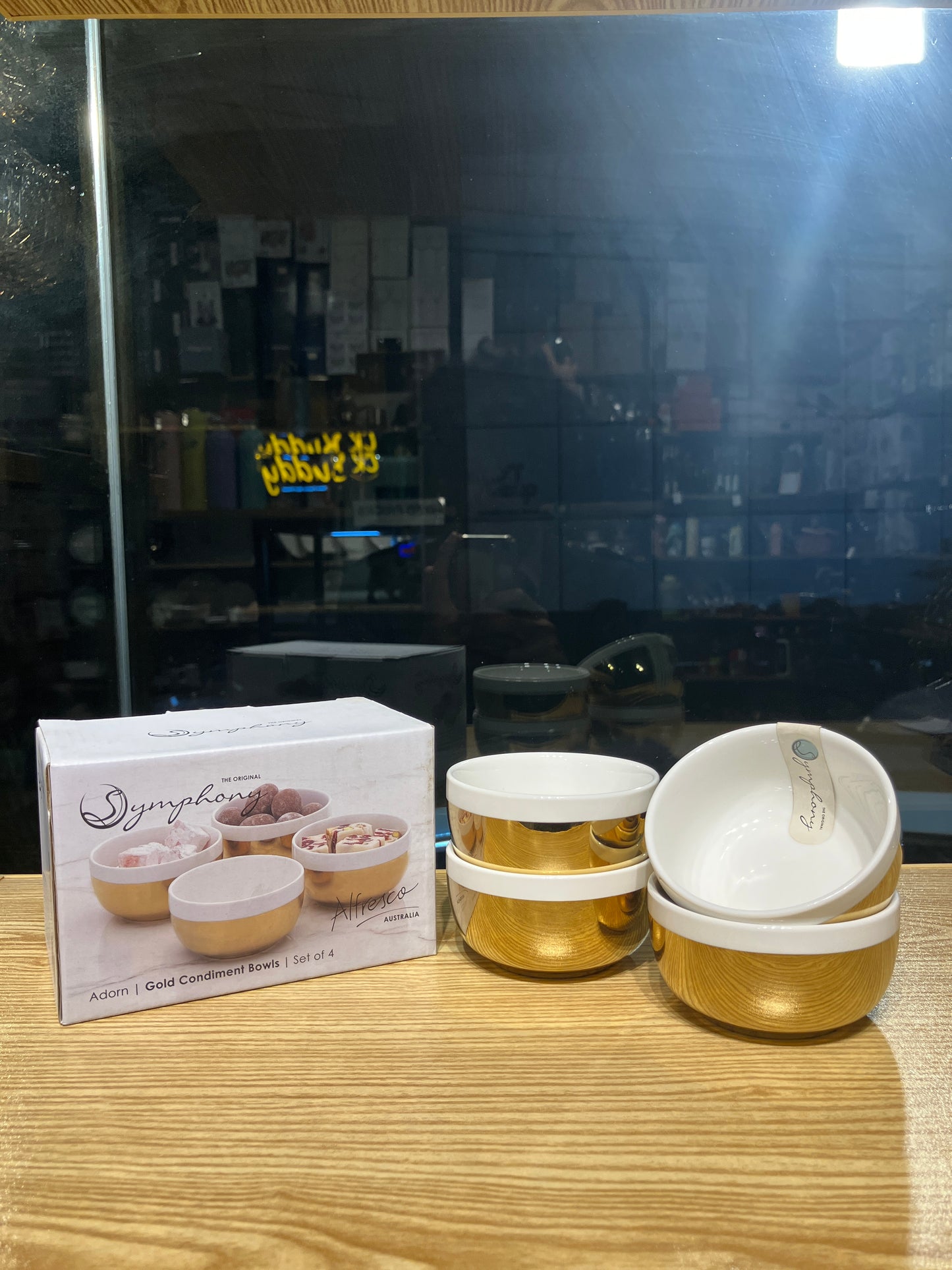 Symphony Gold Condiment Bowls (4Pcs)