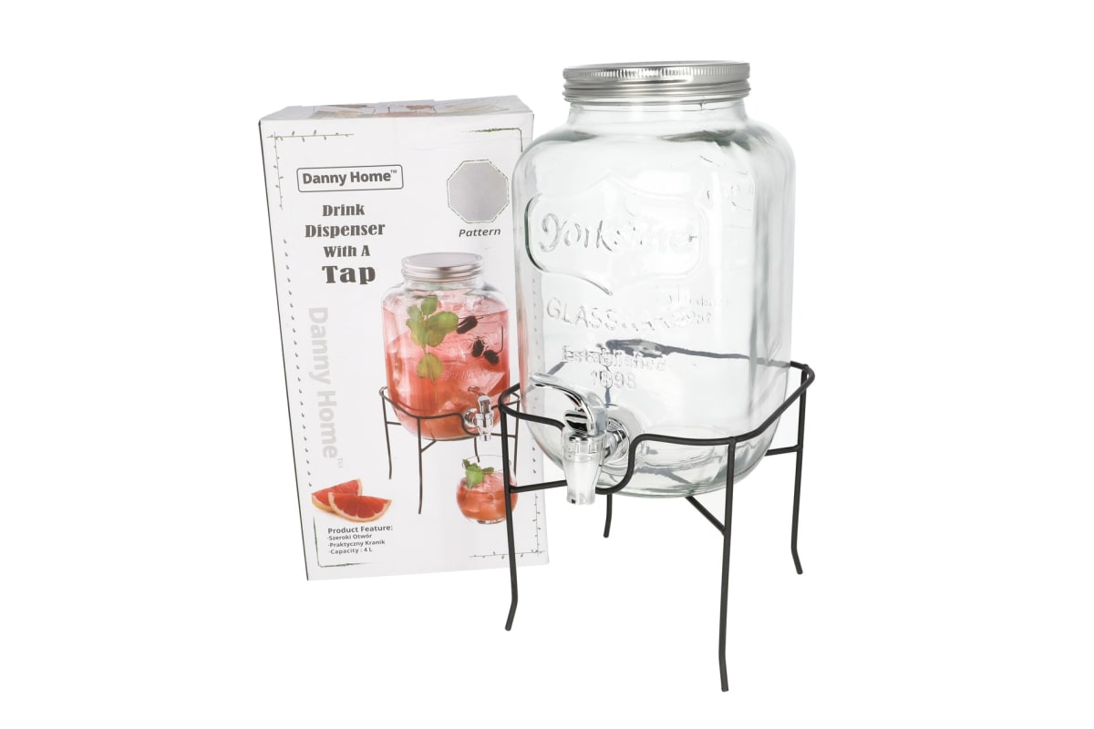Danny Home Glass Beverage Dispenser 1Pcs