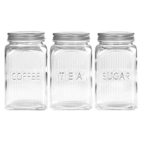 Danny Home Glass Storage Jars 3Pcs