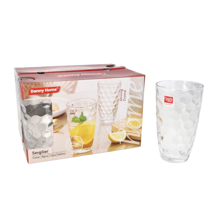 Danny Home Sevgilier Case Glass 6Pcs (340ml)