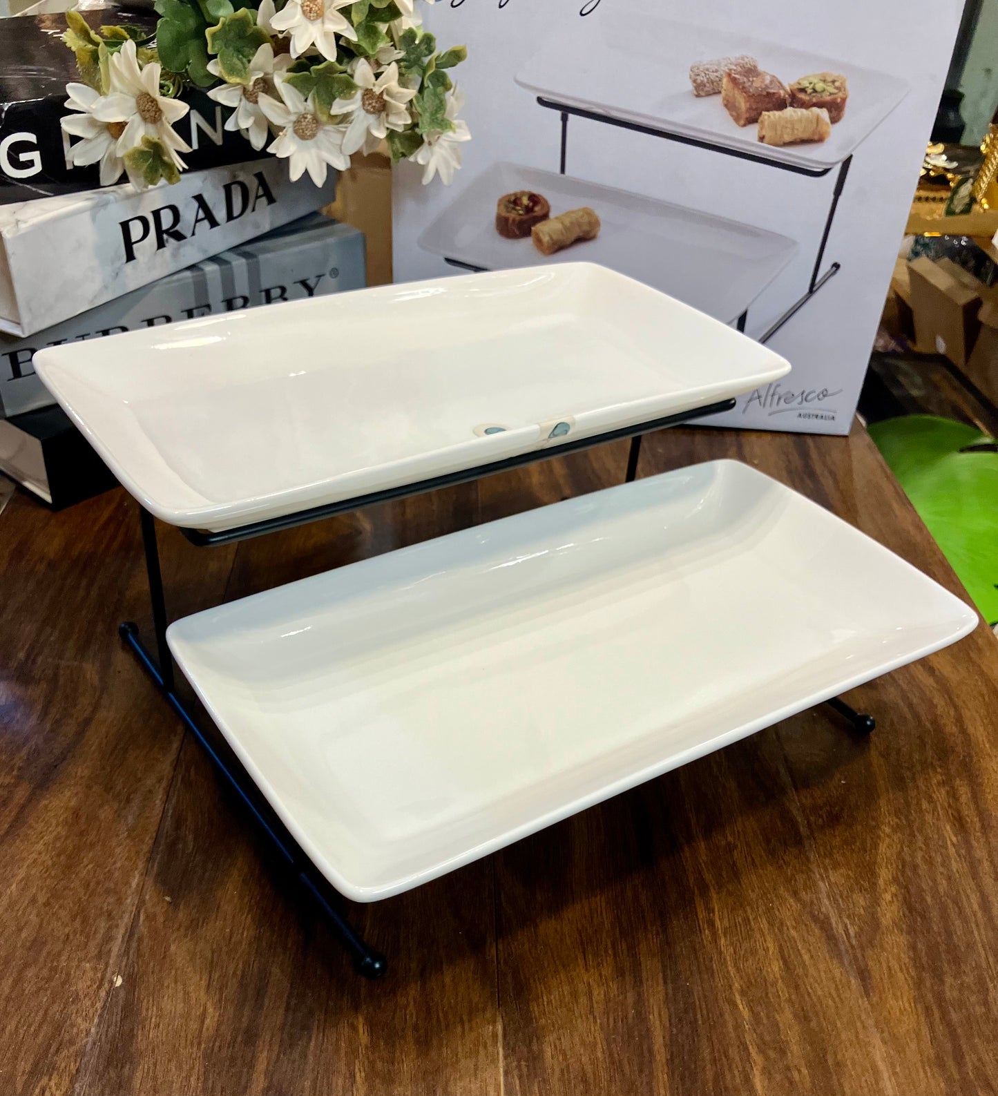 Symphony 2Tier Rectangular Platter