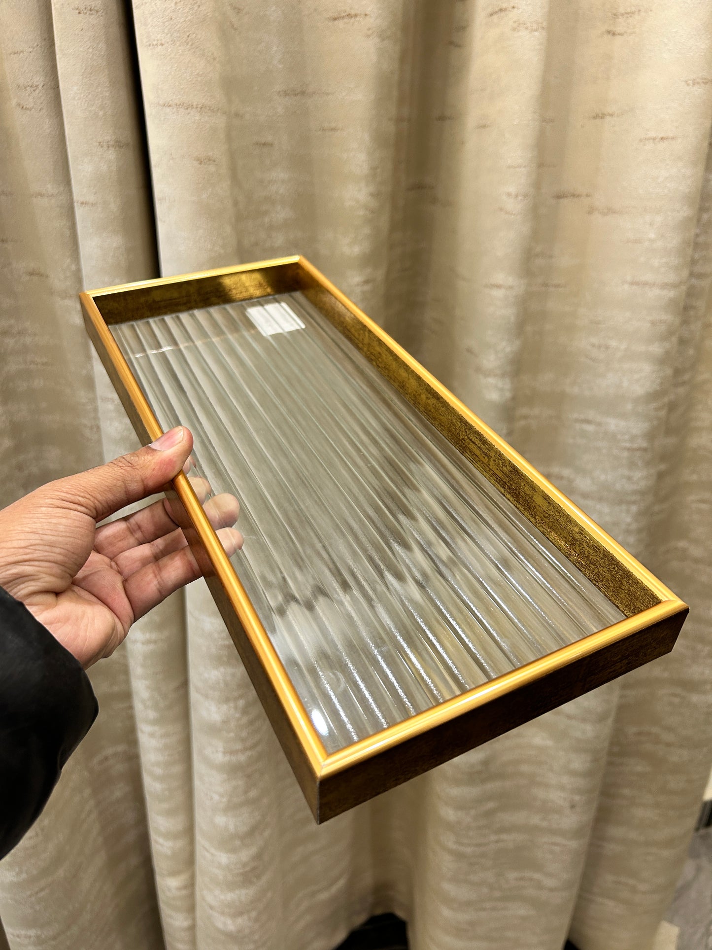 Golden Acrylic Tray Lines 1Pcs