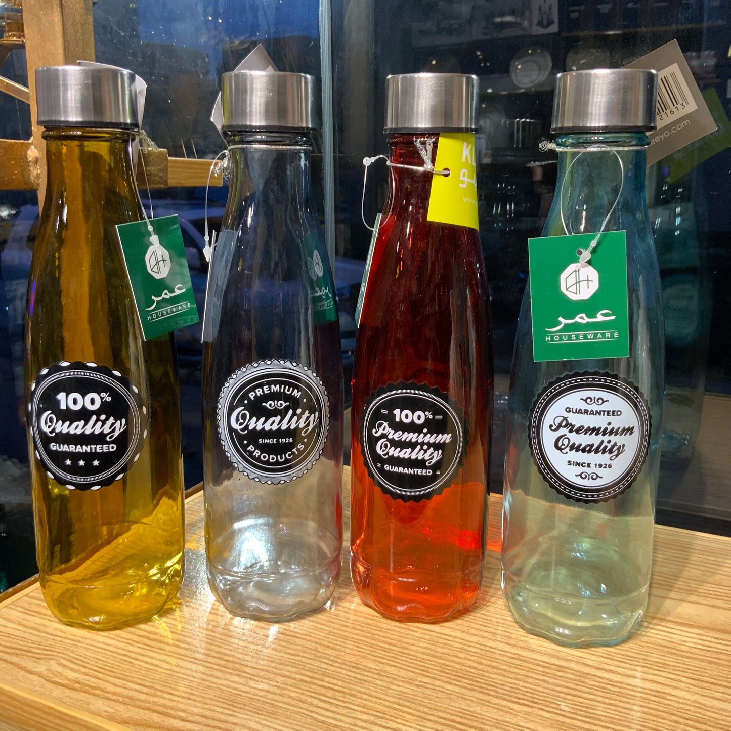 Glass Bottle Flagon