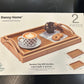 Danny Home Bamboo Tray Set 2Pcs