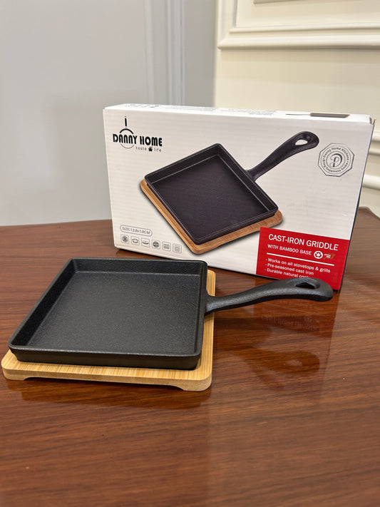 Danny Home Cast-Iron Skillet Square 1Pcs