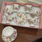 Premium Sunblush Cup Saucer Set 12Pcs